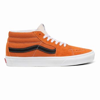 Vans Retro Sport Sk8-Mid - Miesten Korkeavartiset tennarit - Aprikoosi/Valkoinen